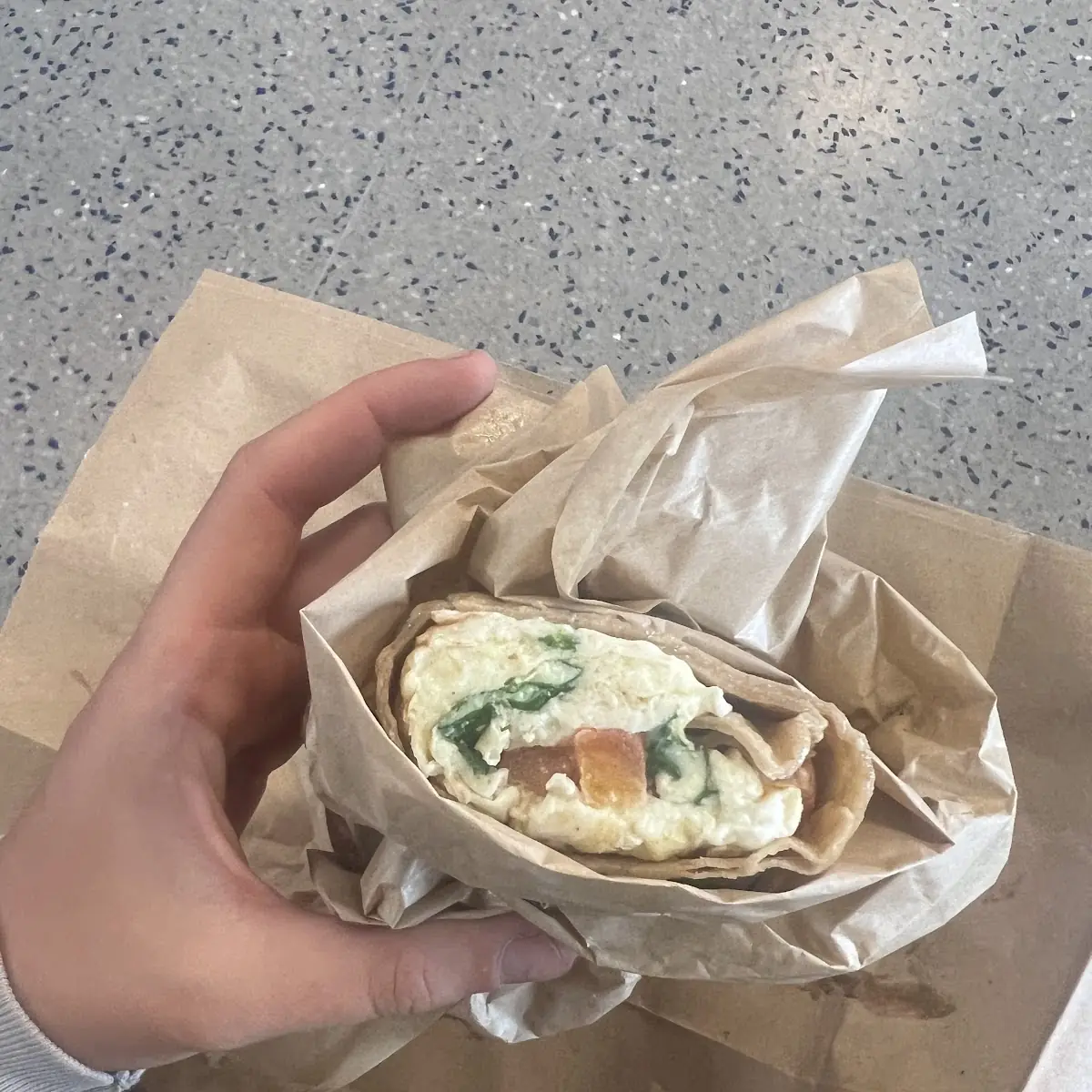 Egg White Greek Wrap