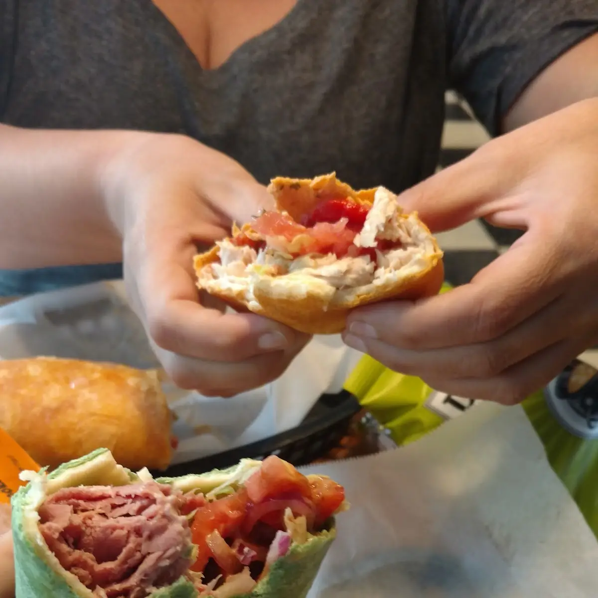 Mediterranean Veggie Wrap