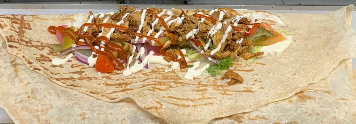 Chicken Saj Wrap, Malek El Shawarma