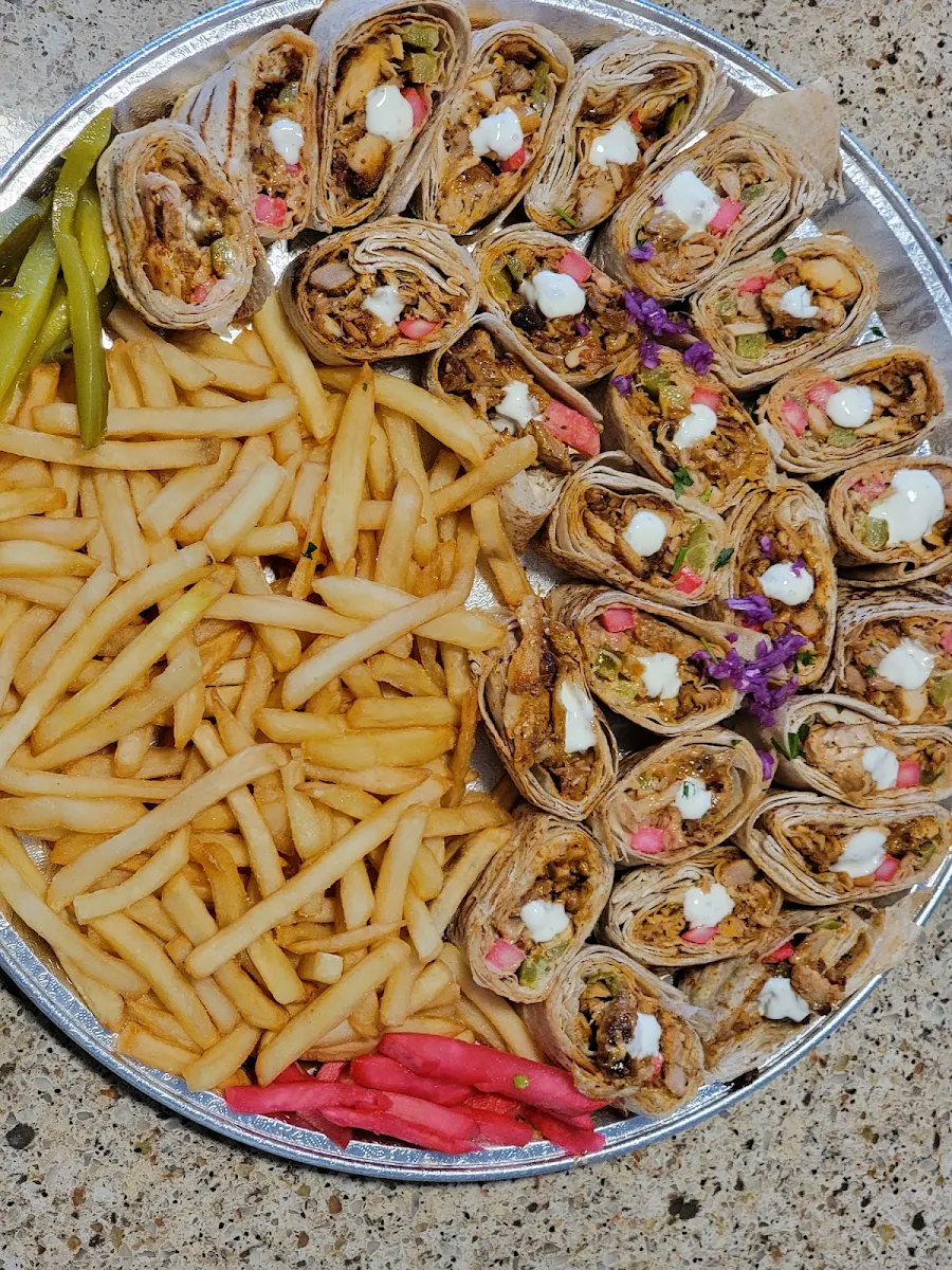 Chicken Shawarma Family Platter, Malek El Shawarma