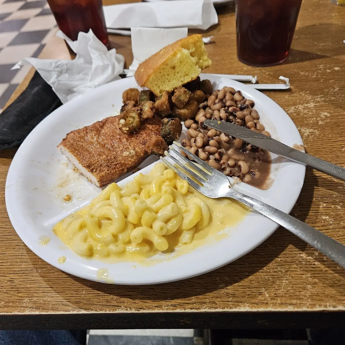 Meat and Three with Pork Chop