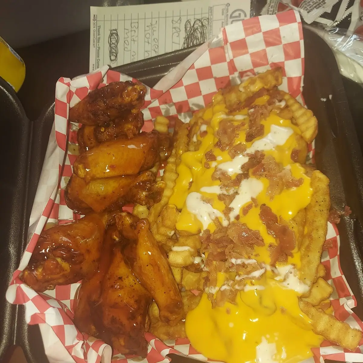 Wings and Loaded Fries