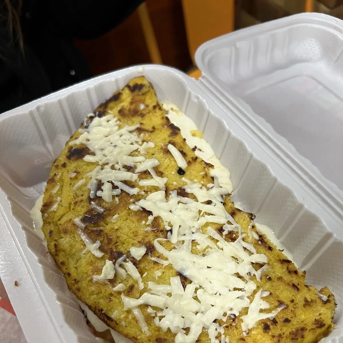 Shredded Chicken Cachapa