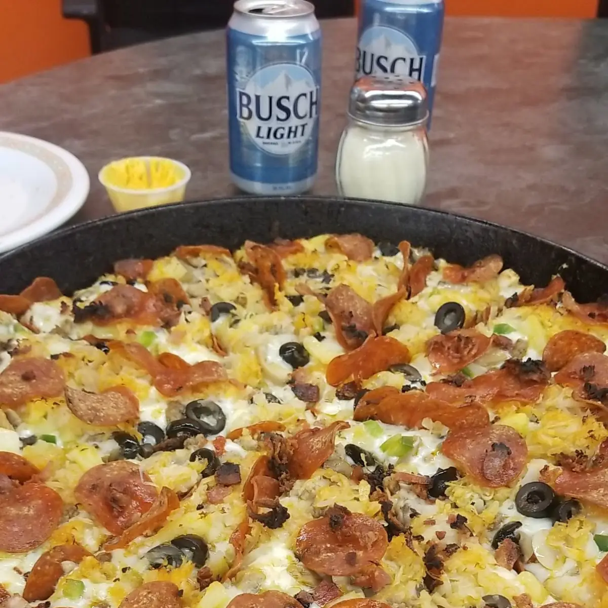 Loaded Meat Pizza with a Few Veggies