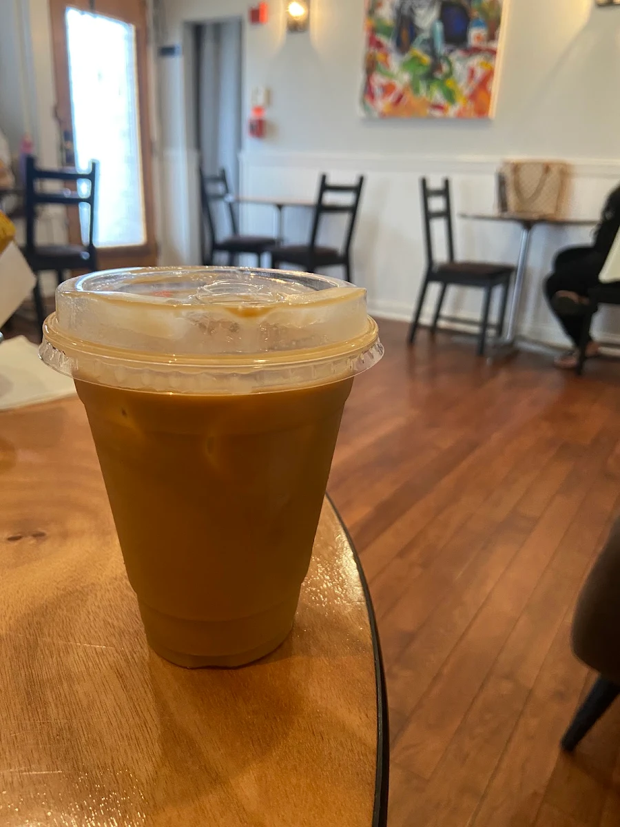 Iced Lavender Latte with Oat Milk