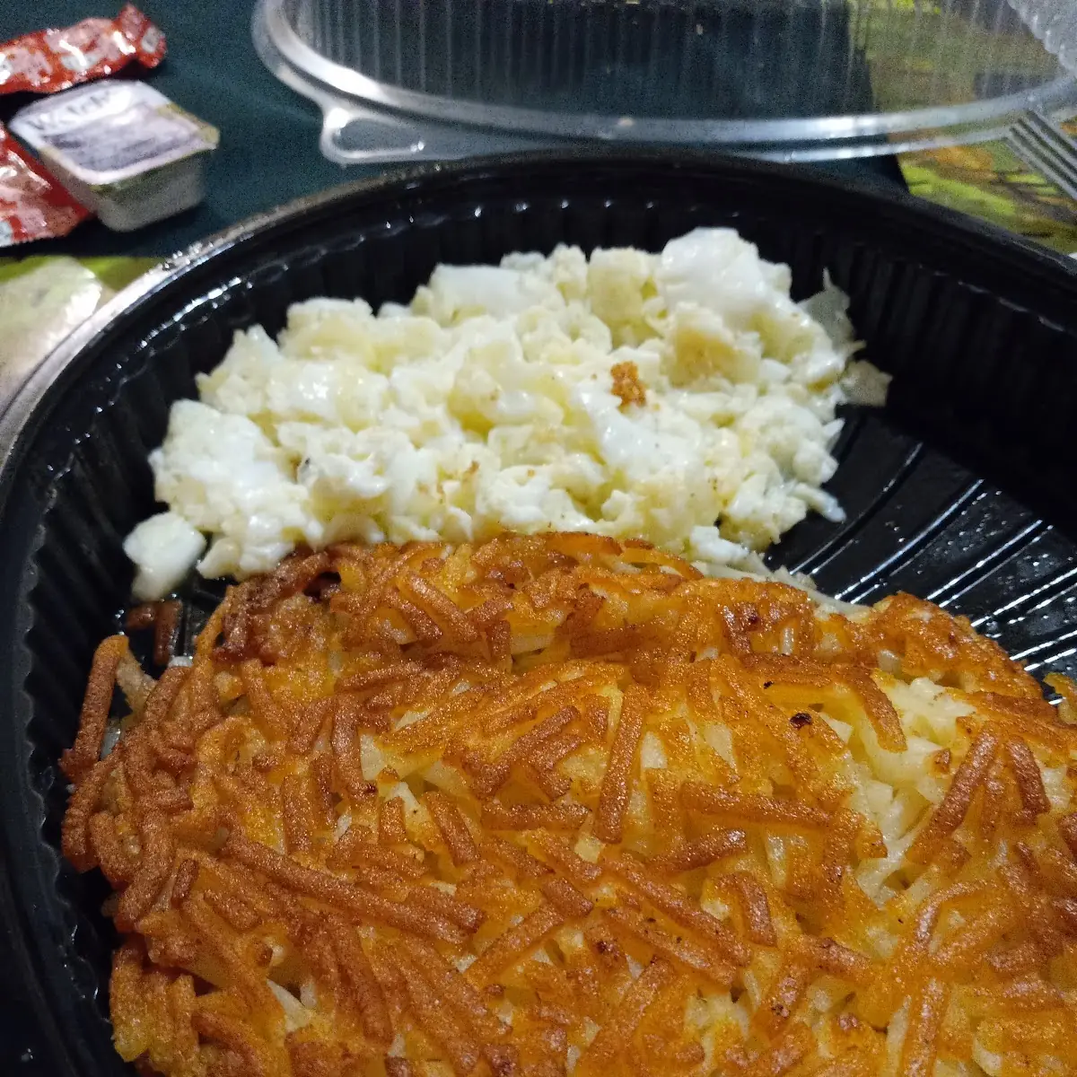 Hashbrown and Scrambled Egg Whites