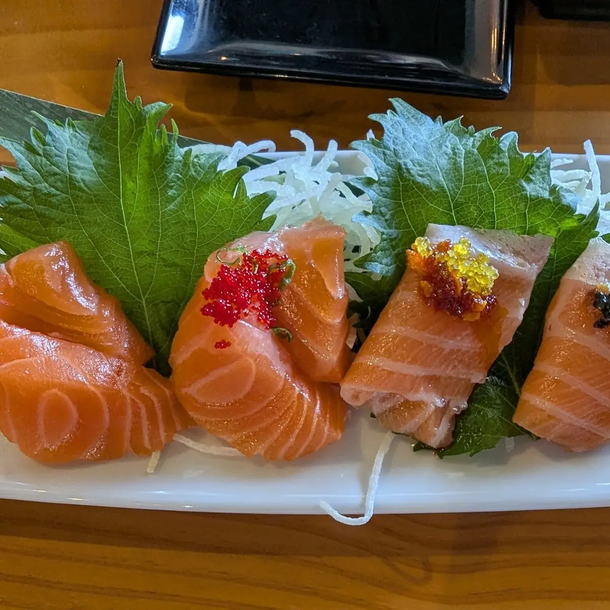 Salmon Sashimi Flight