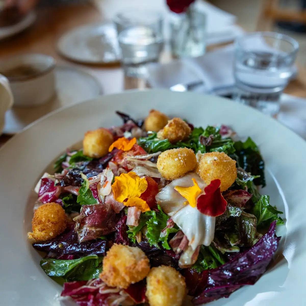 Fried Mozzarella Salad