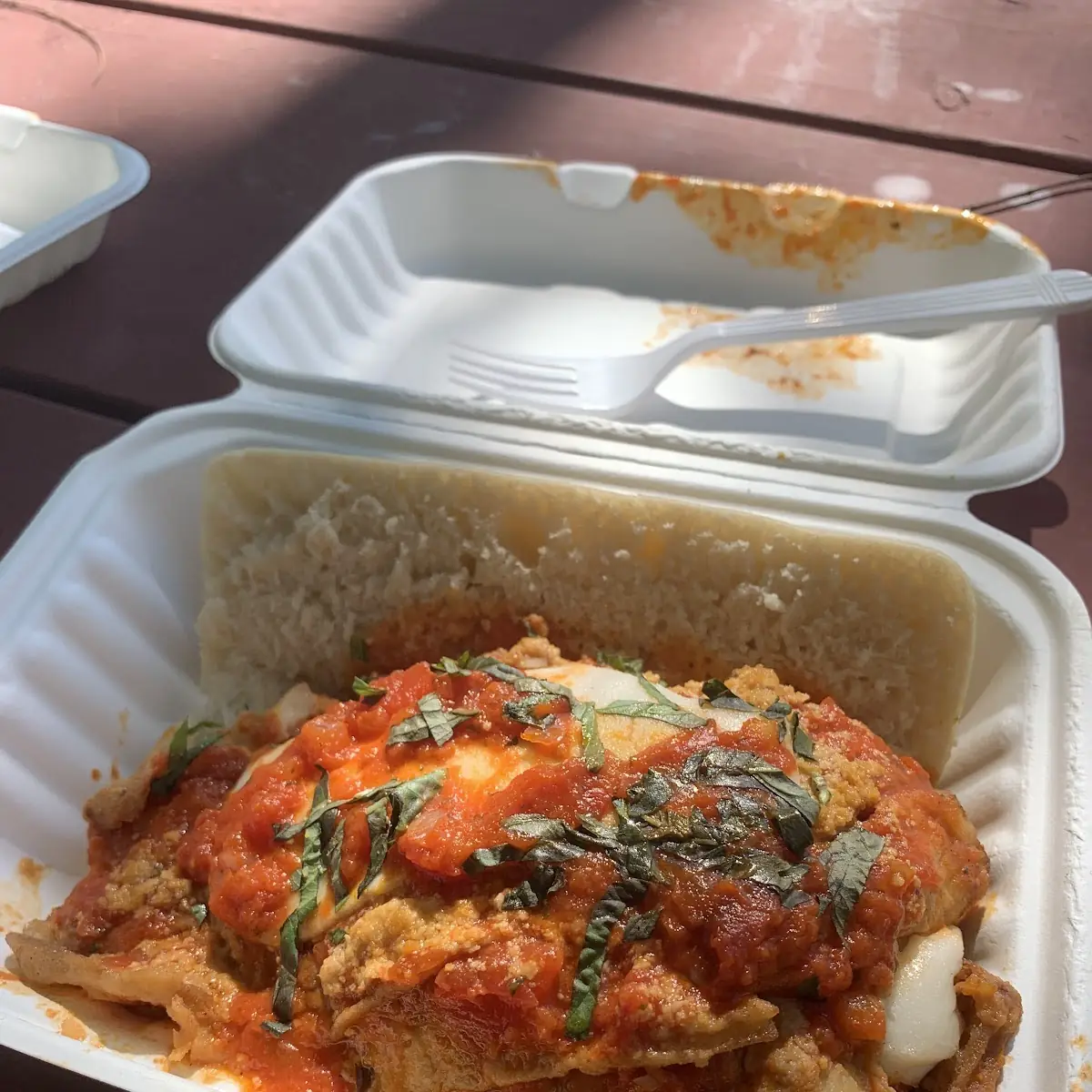 Chicken and Eggplant Parm Sandwich