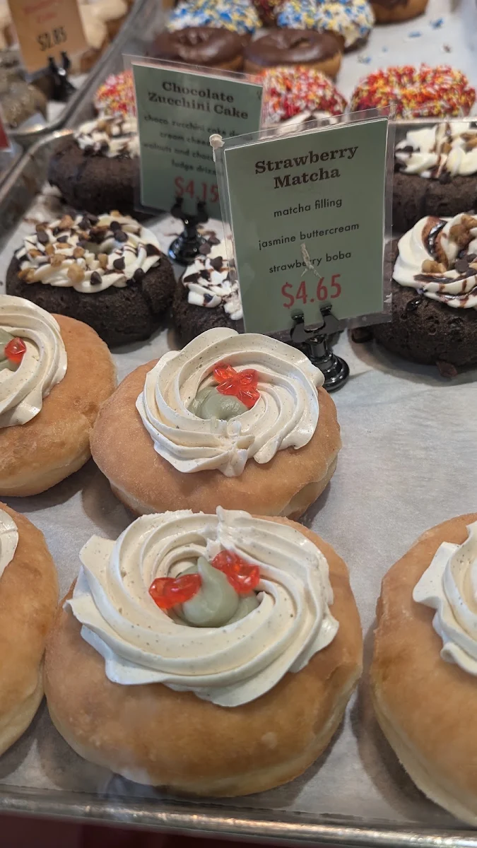 Strawberry Matcha Donut