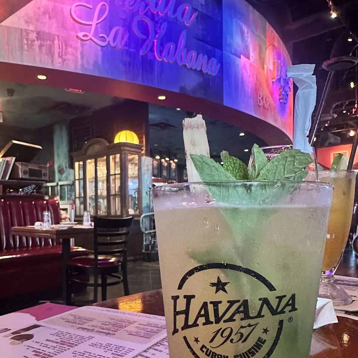 Cuban Mojito with Fresh Mint Leaves