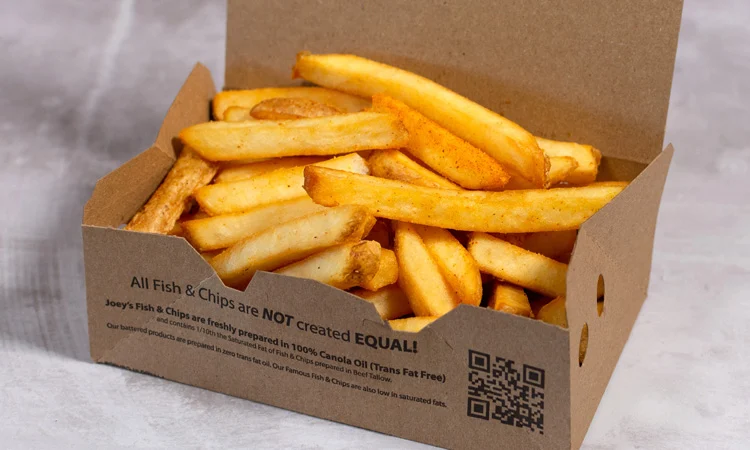Natural Cut Fries, Joey's Fish Shack - Medicine Hat
