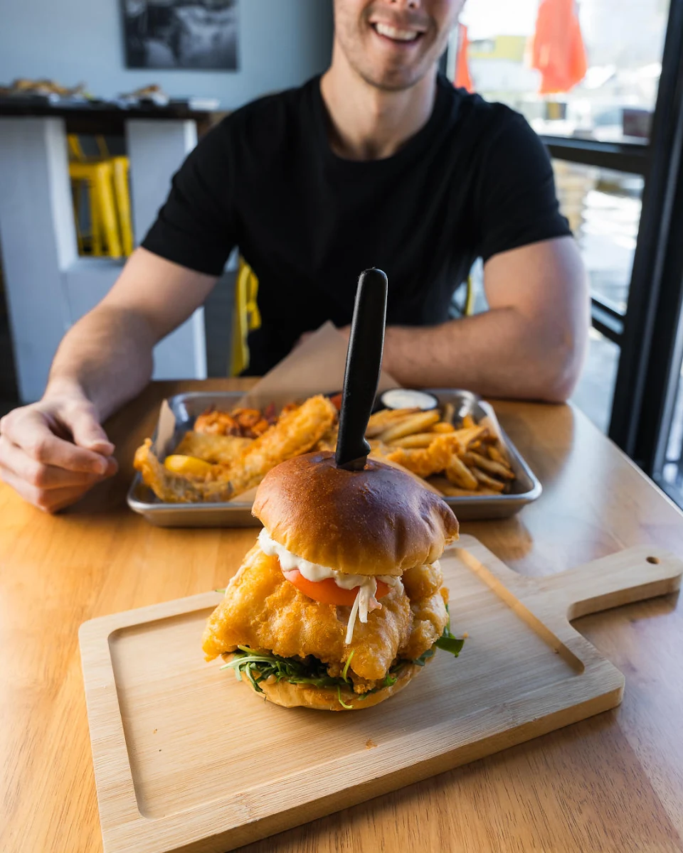 Our Legendary Fish Sandwich, Joey's Fish Shack - Medicine Hat