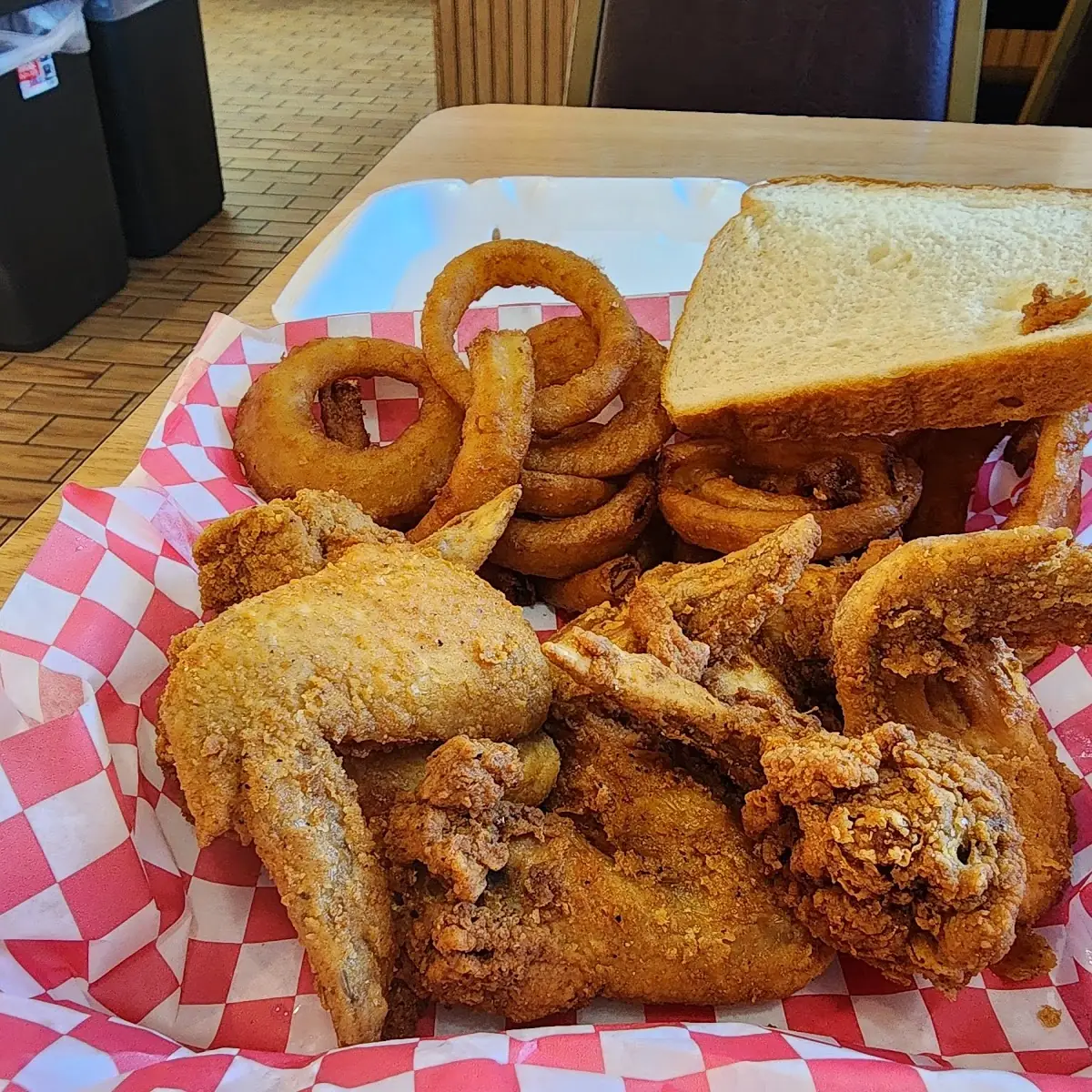 Wings and Onion Rings