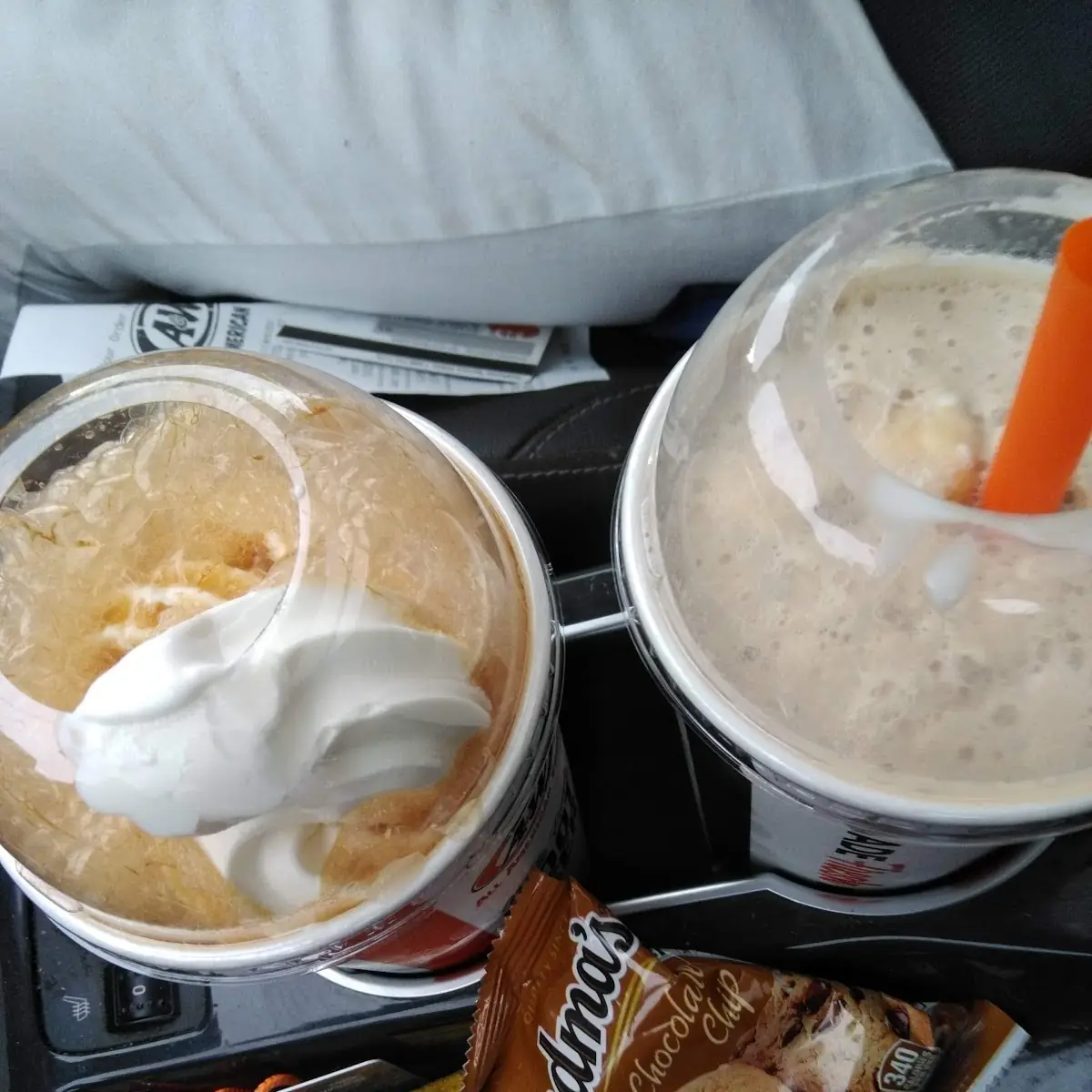 Frozen Root Beer Float and Root Beer Float
