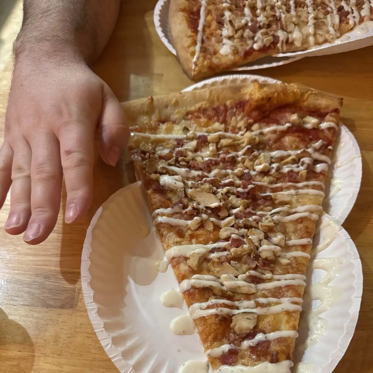 Chicken Bacon Ranch Pizza Slice