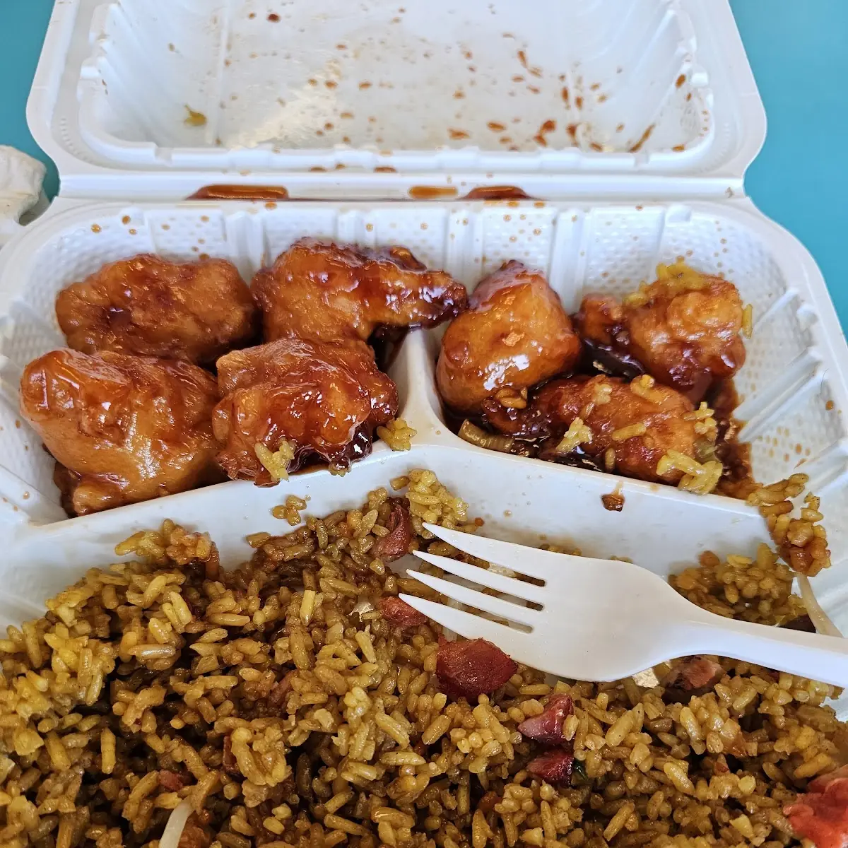 General Tao's Chicken Half Finished