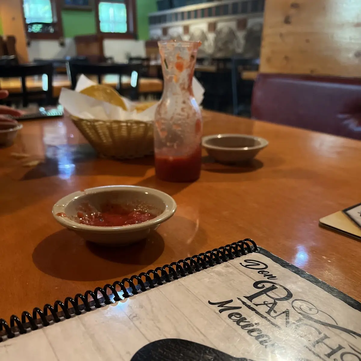 Chips and Salsa and Queso Dip