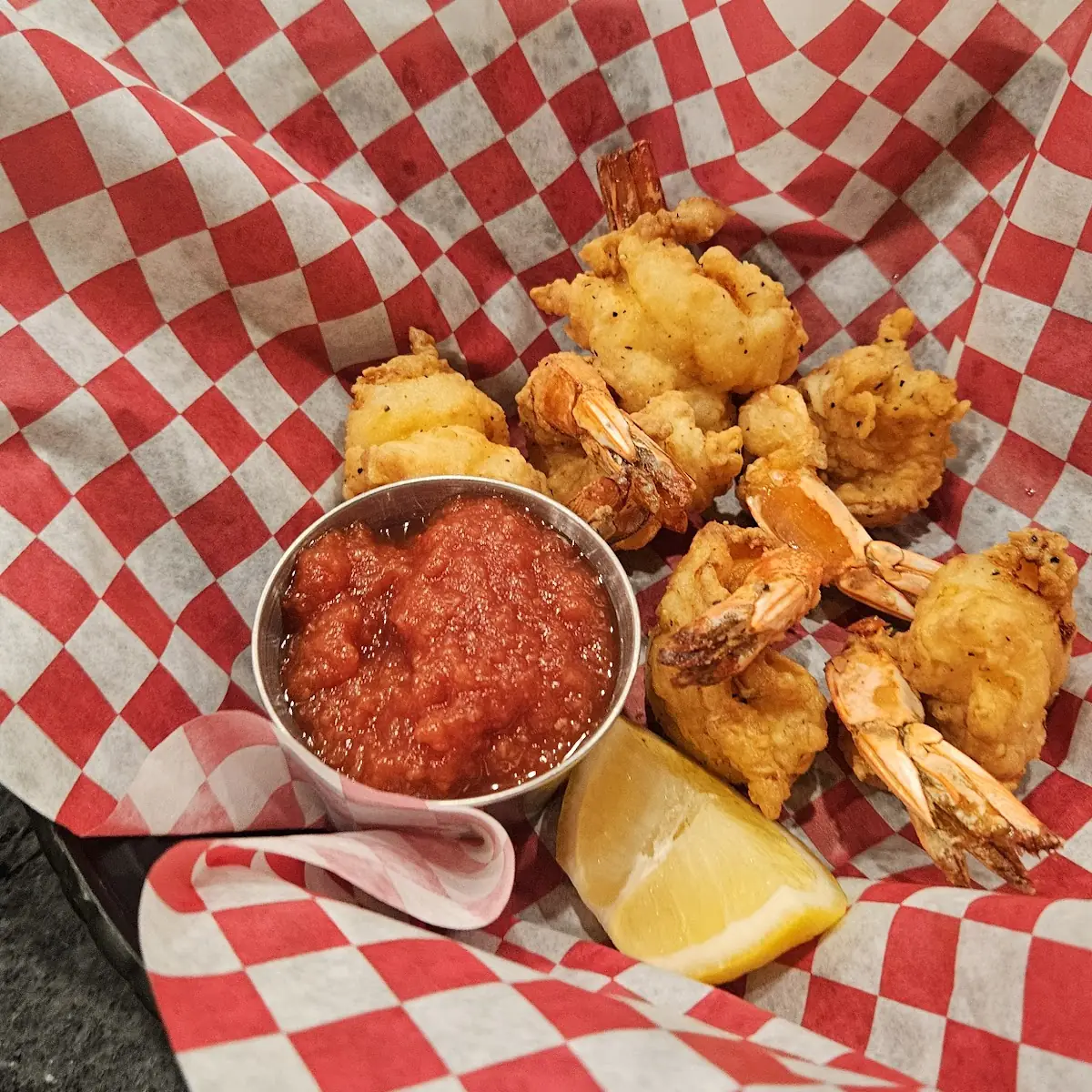 Deep Fried Jumbo Gulf Shrimp - Lunch Basket