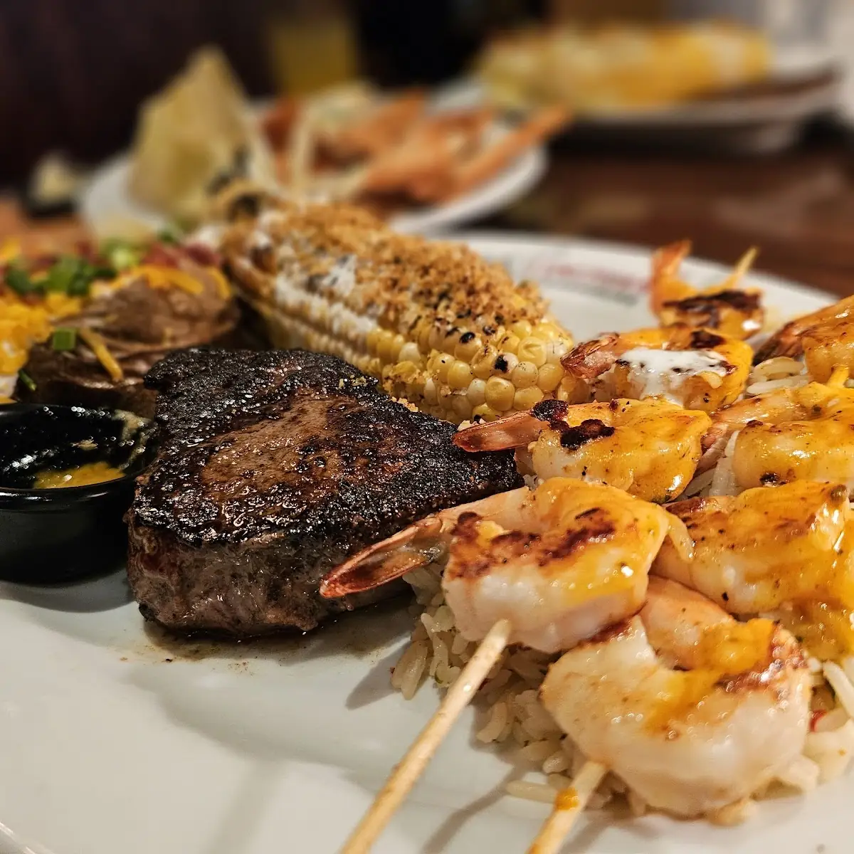 Renegade Sirloin' with SCT Redrock Grilled Shrimp