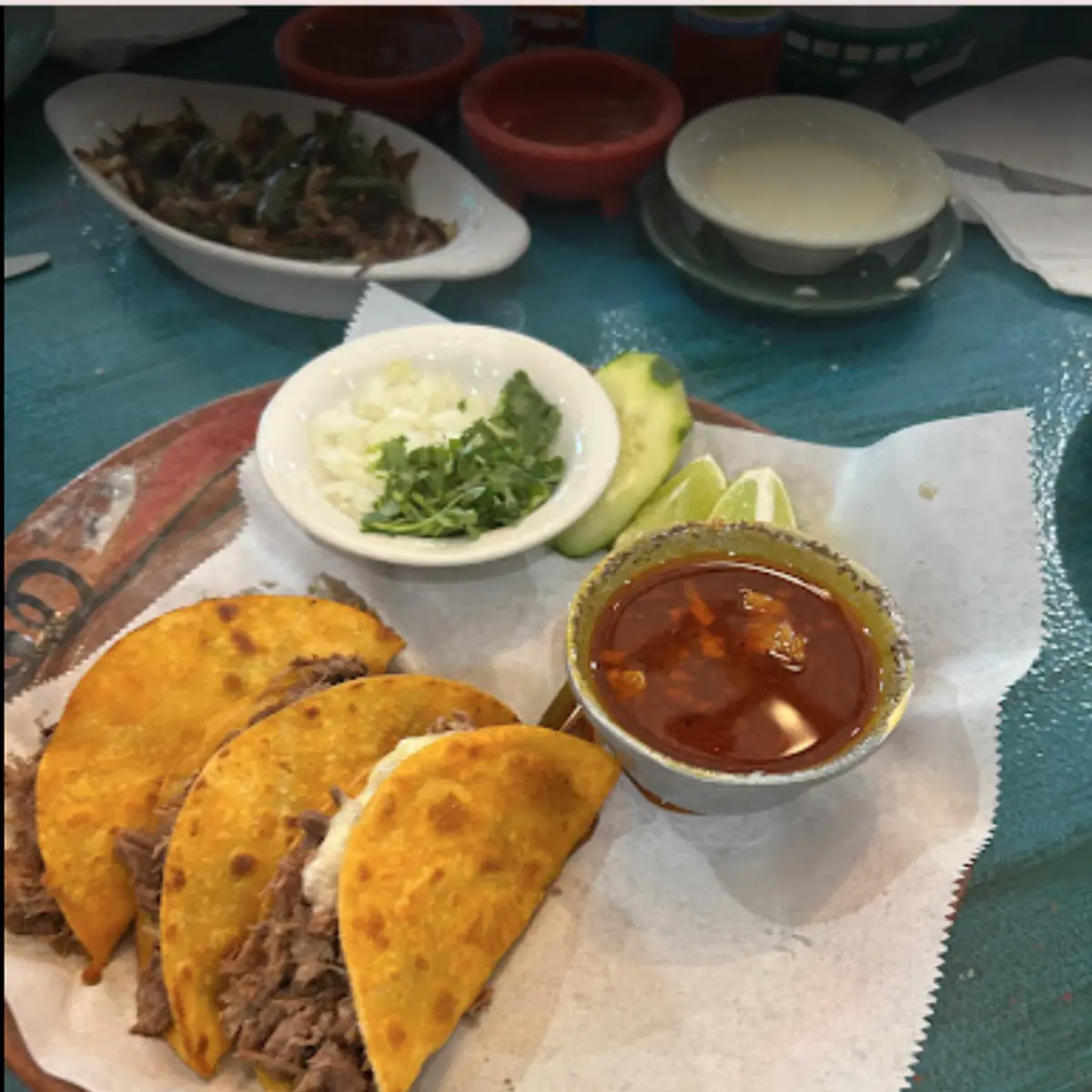 Chile Relleno Taco and Beans