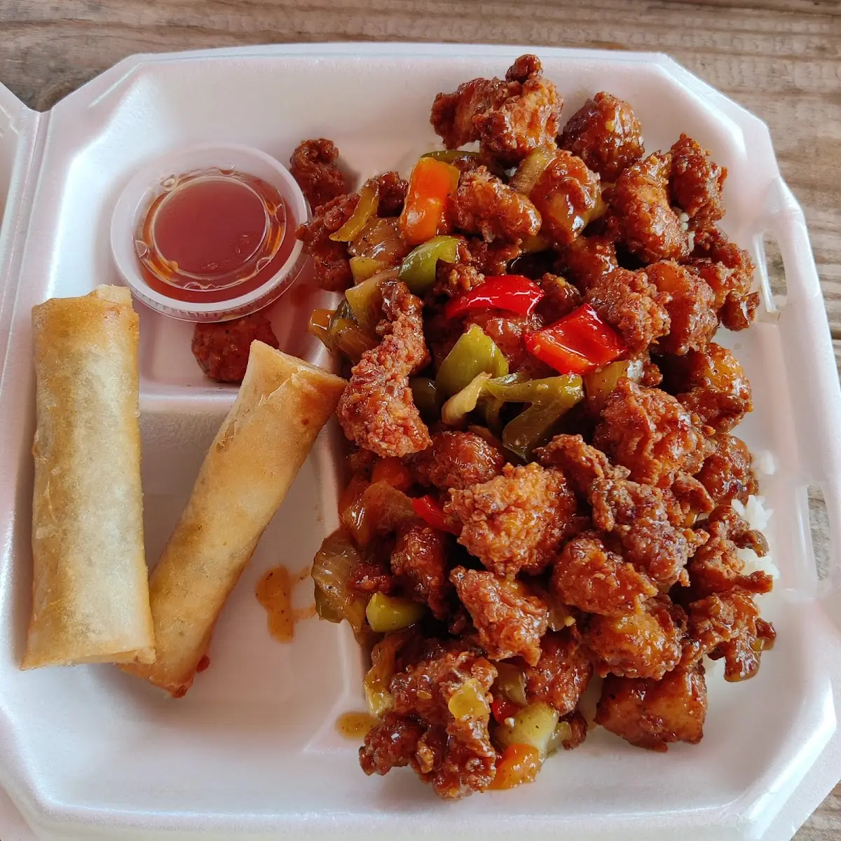 Orange Chicken and Lumpia