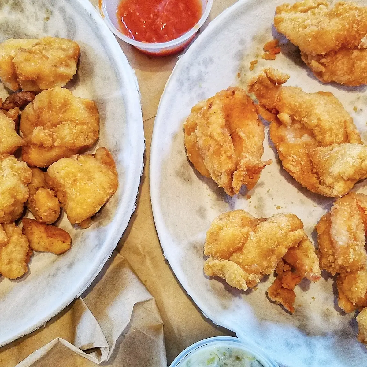 Fried Scallops & Shrimp