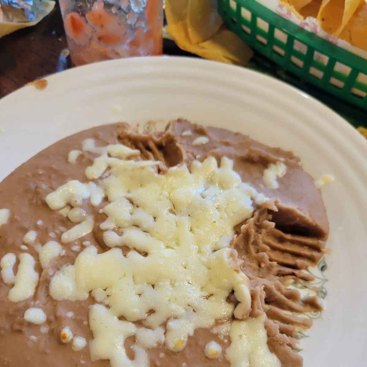 Shrimp Chimichanga with Rice and Beans