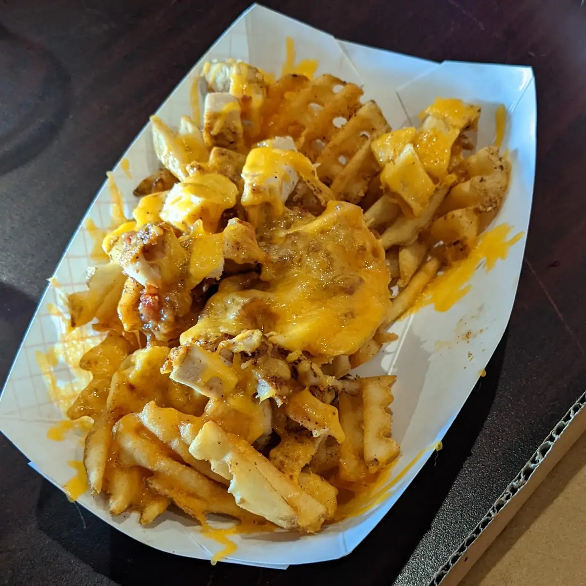 Chicken Bacon Cheese Waffle Fries