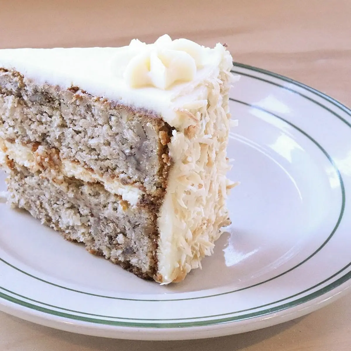 Italian Cream Cake Slice