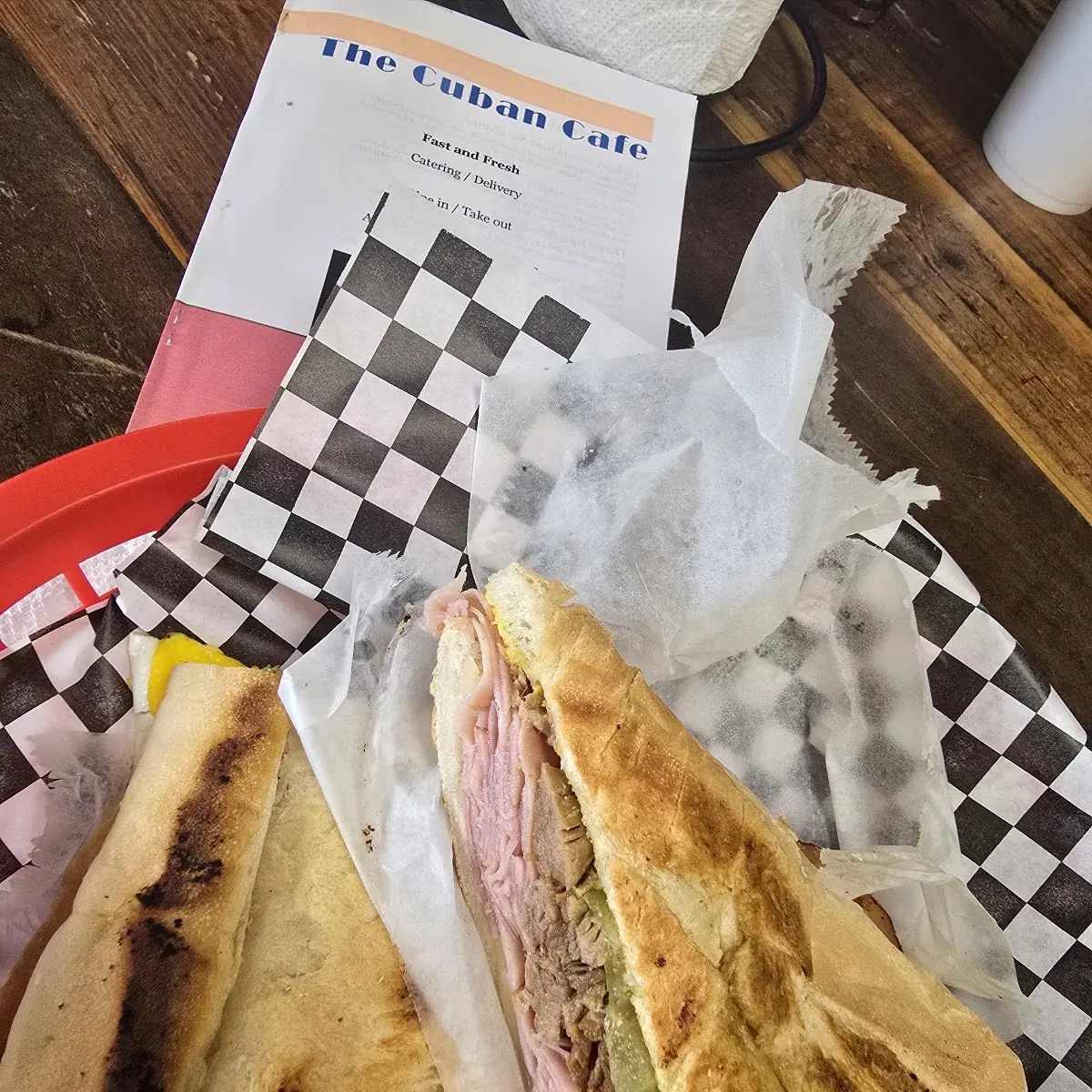 Roast Pork and Ham Sandwich