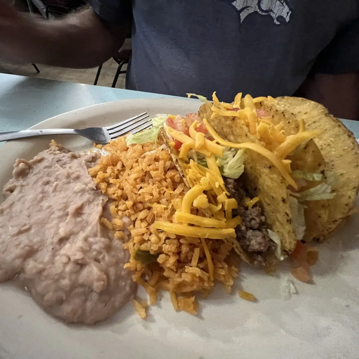 I Crispy Taco with Rice & Beans