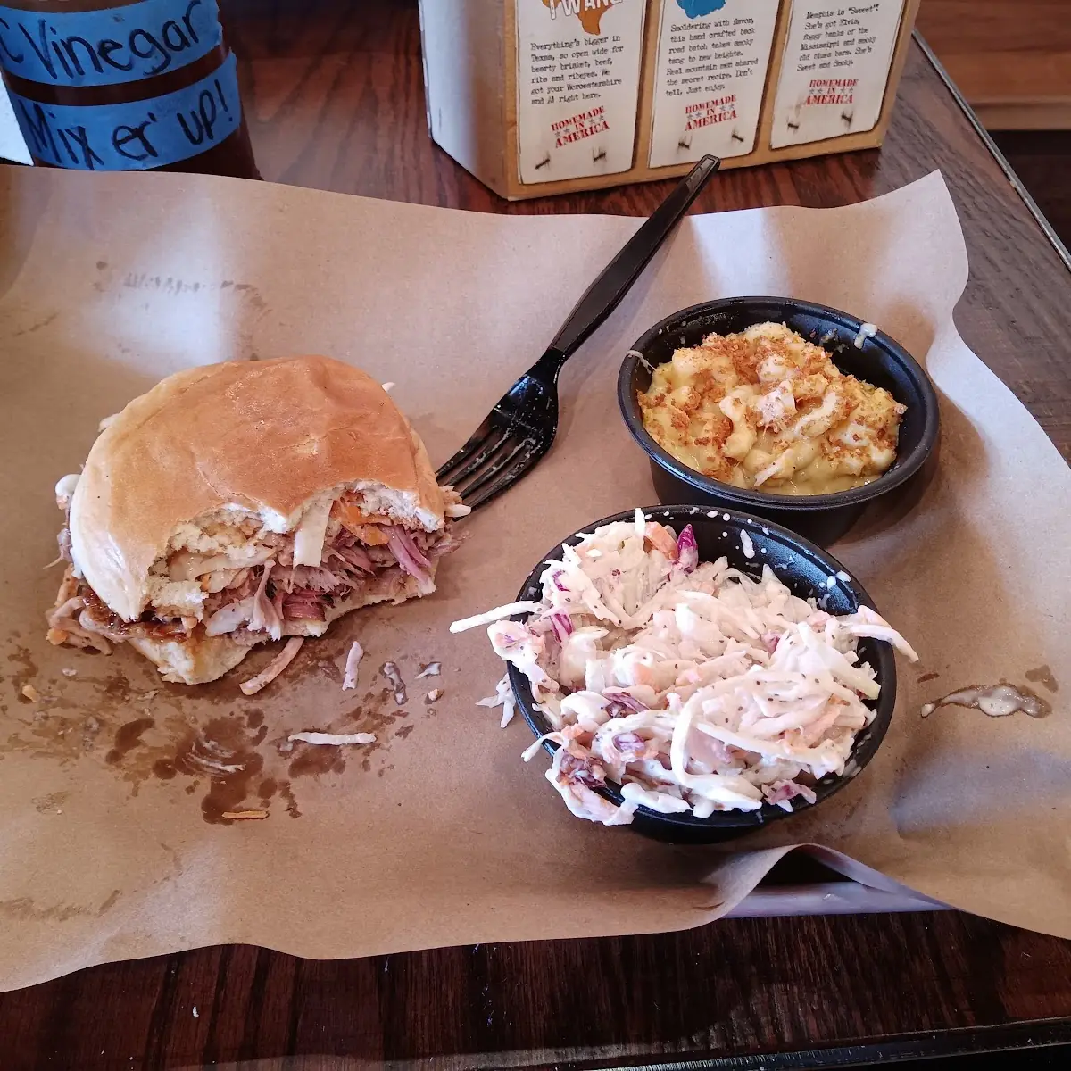 Pulled Pork Sandwich North Carolina Style