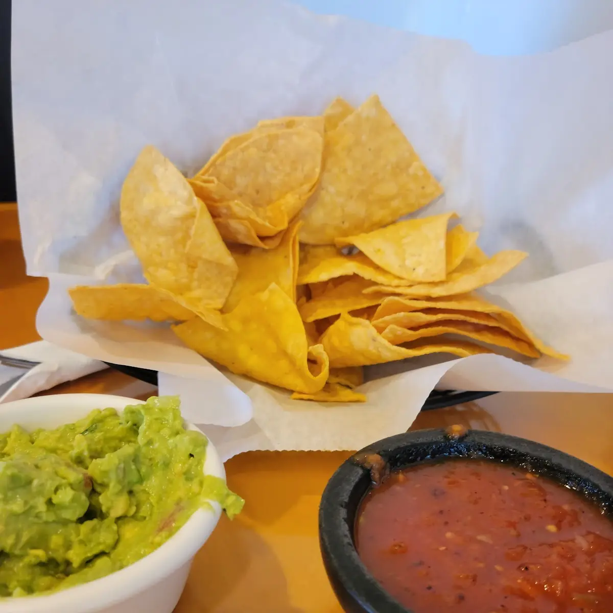 Chips and Guacamole Dip & Salsa