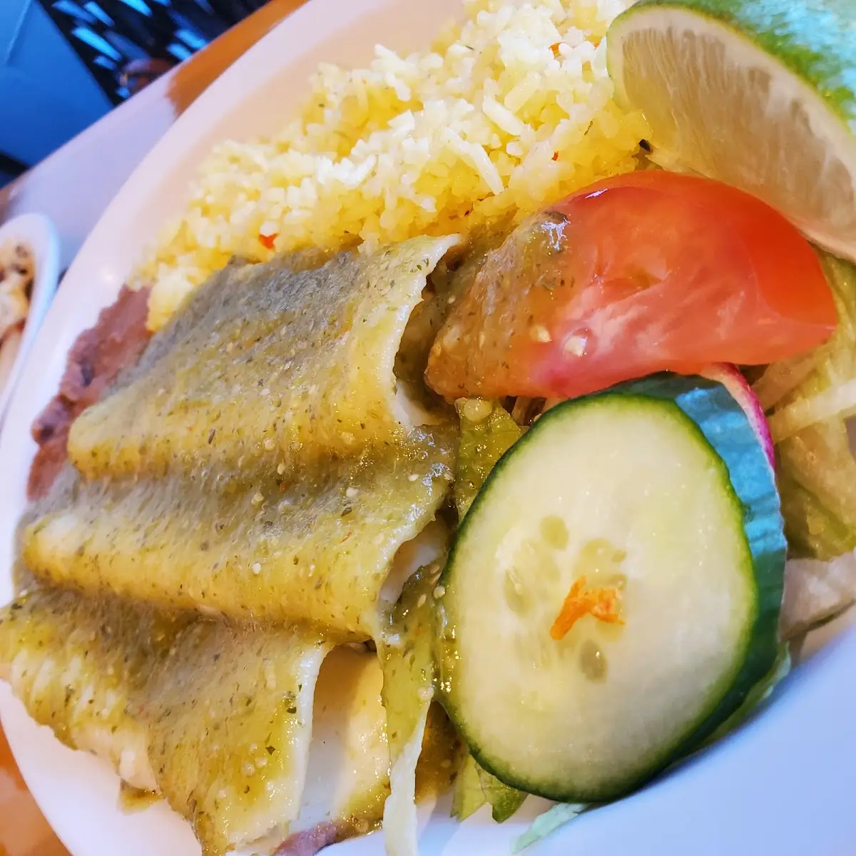 Verde Cheese Enchilada