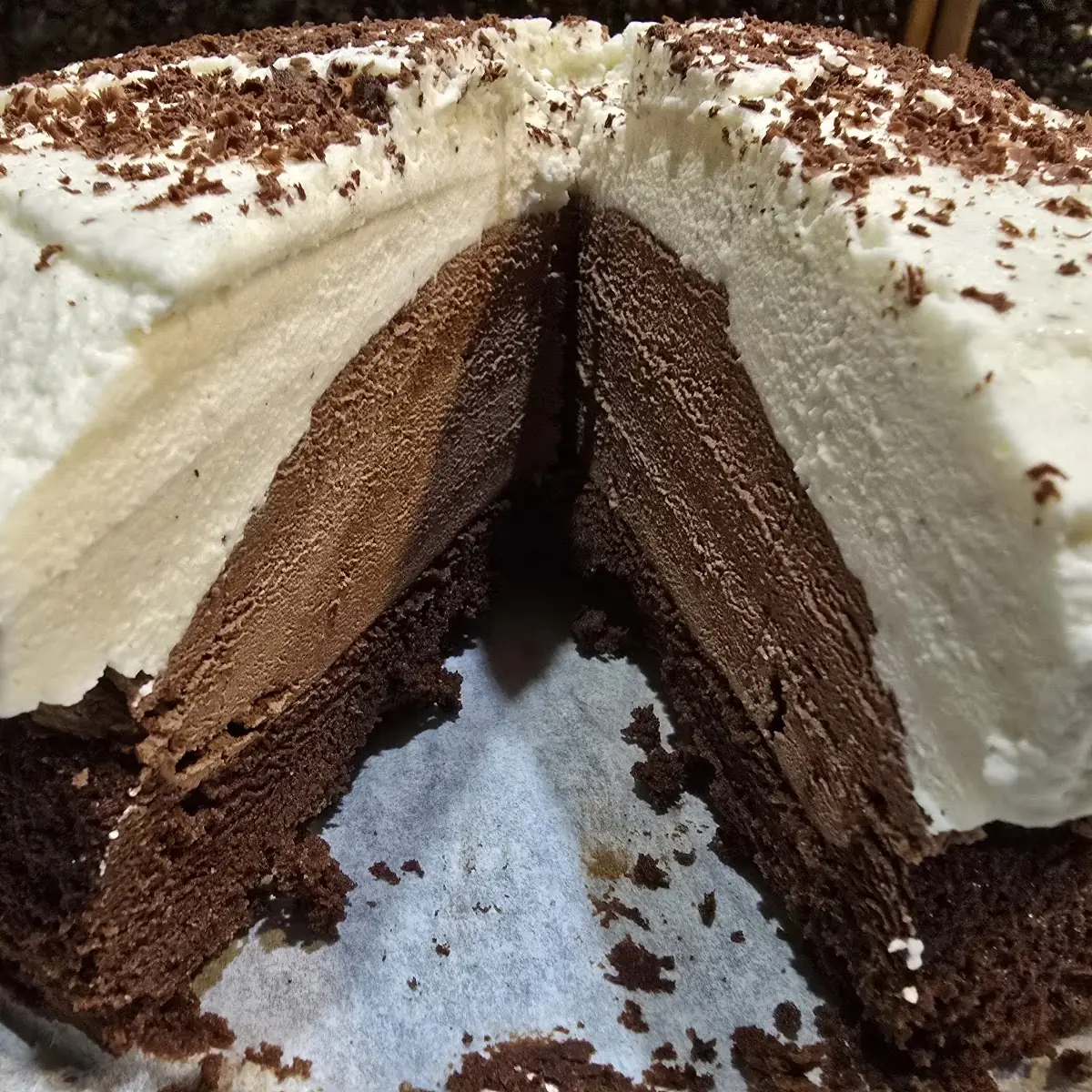 Triple Layer Mousse Cake