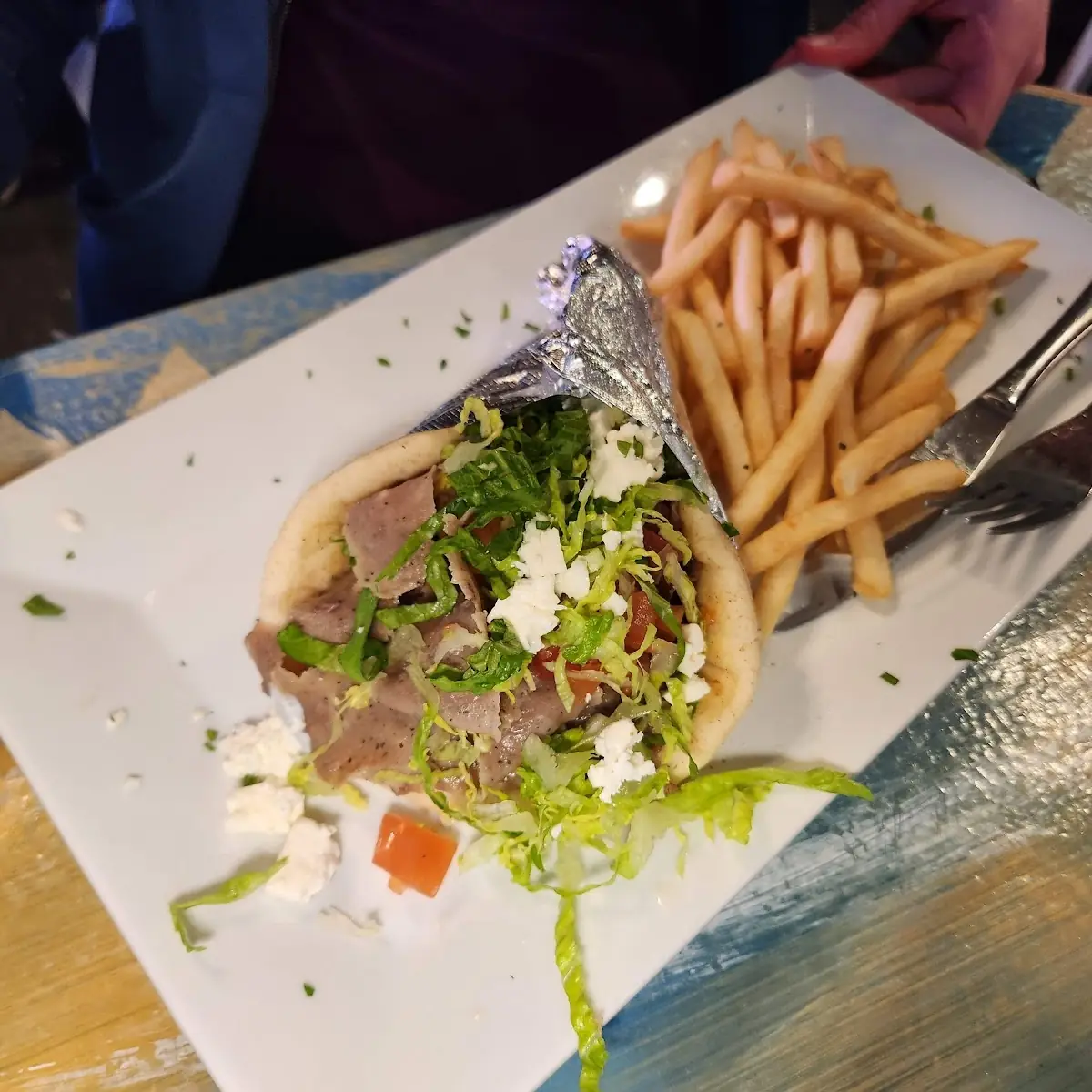 Gyro with Fries