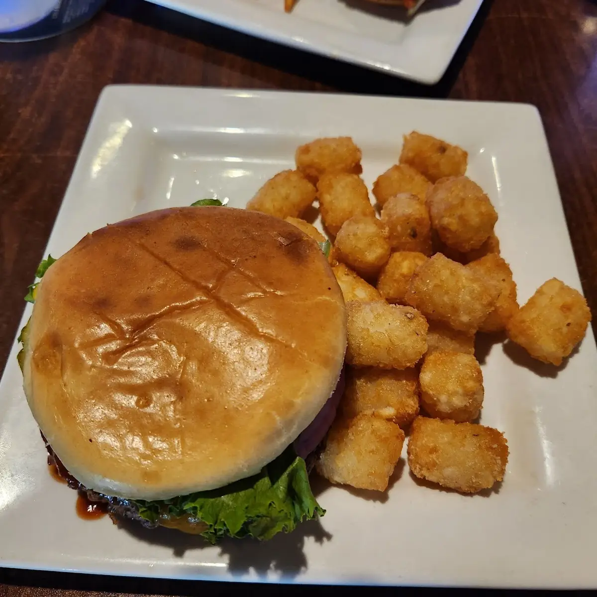 Cheeseburger Deluxe and Tots