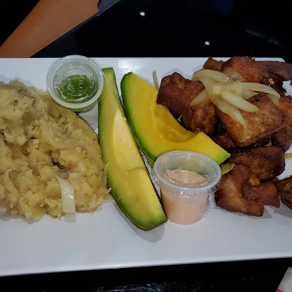 Carne Frita Con Majado