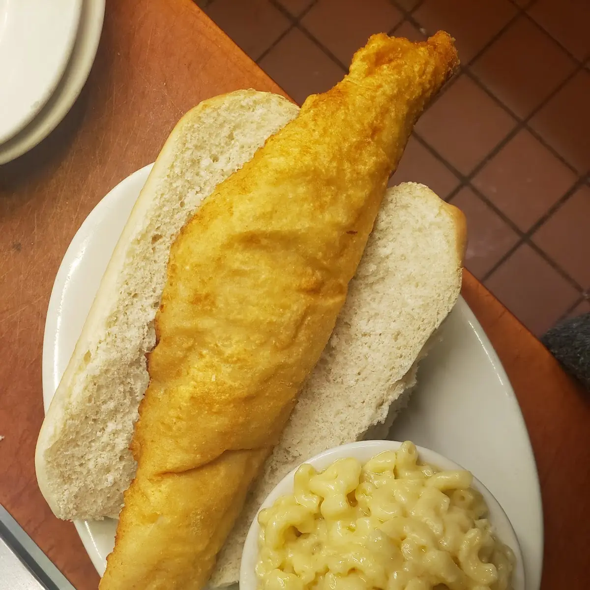 Fresh Haddock Sandwich w Homemade Mac&Cheese