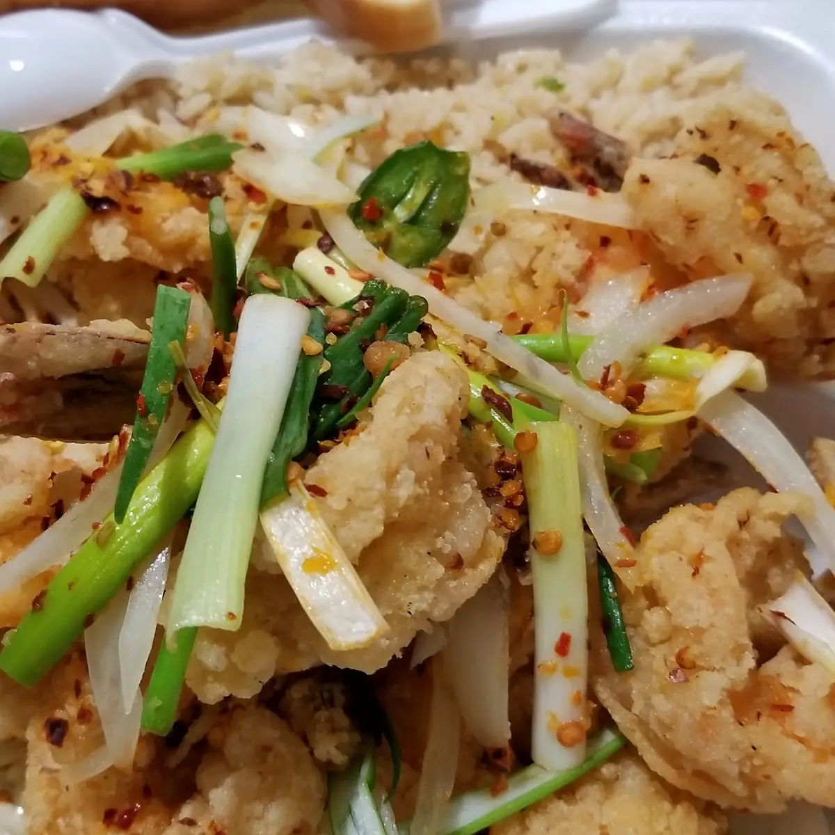 34 12 Large Jumbo Shrimp with Rice