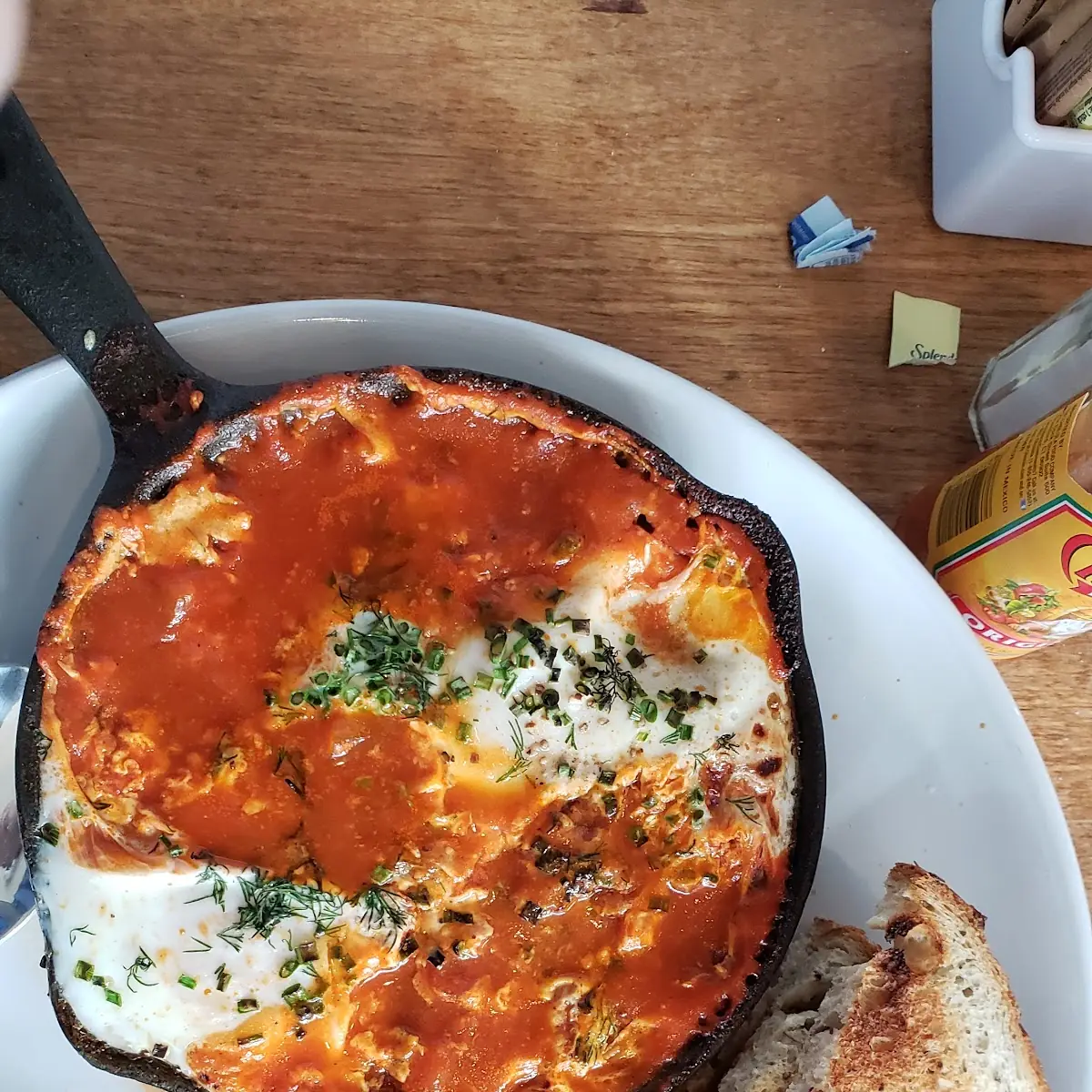 Shakshuka with Rye Toast