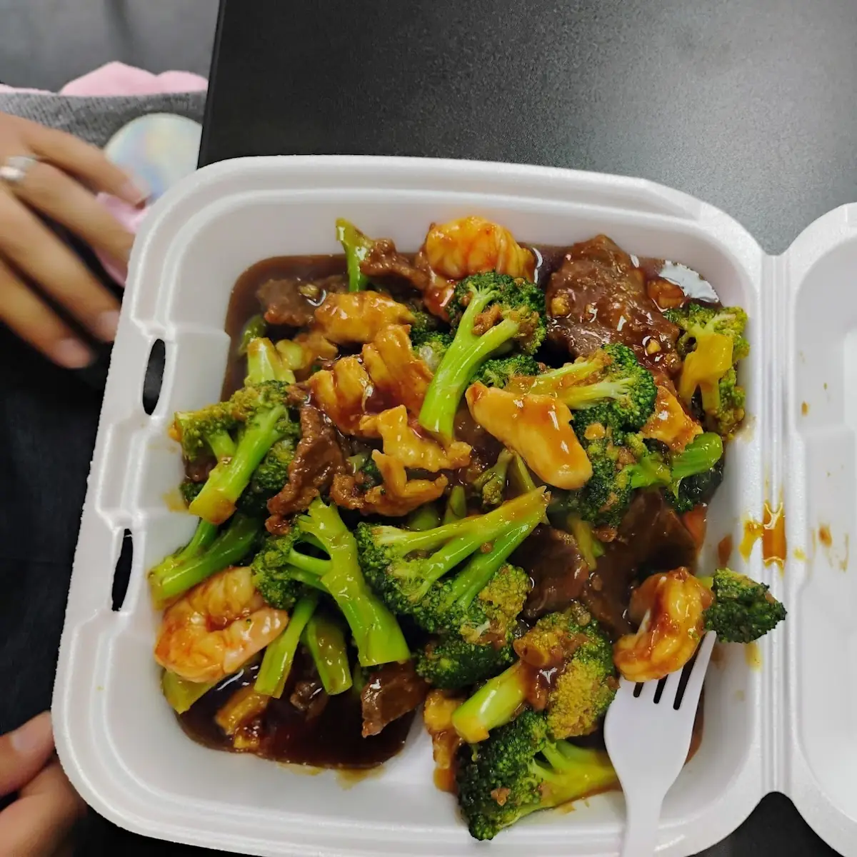 teriyaki with broccoli and Beef