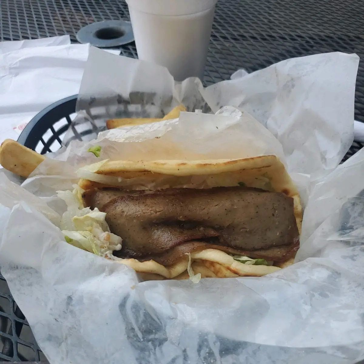 Gyro and Fries