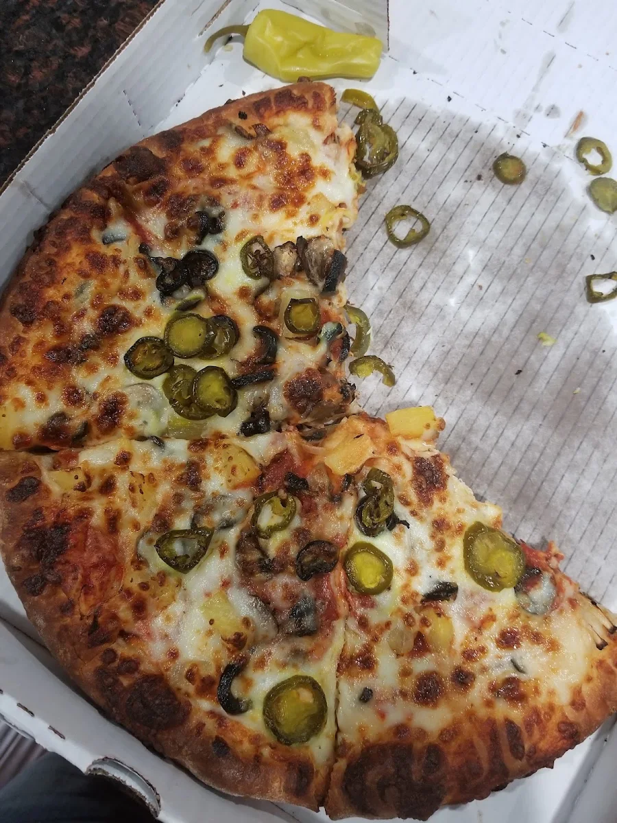 Pepperoni and Hatch Green Chile Pizza