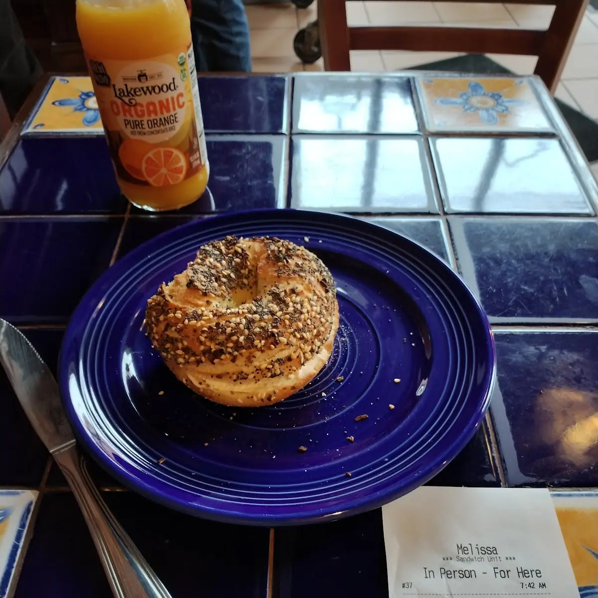 Everything Bagel with Cream Cheese