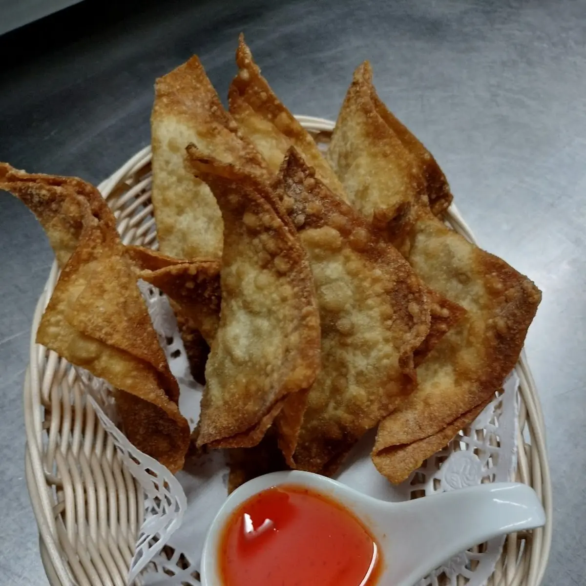 Fried Wonton 8 pcs Vegan Option Available