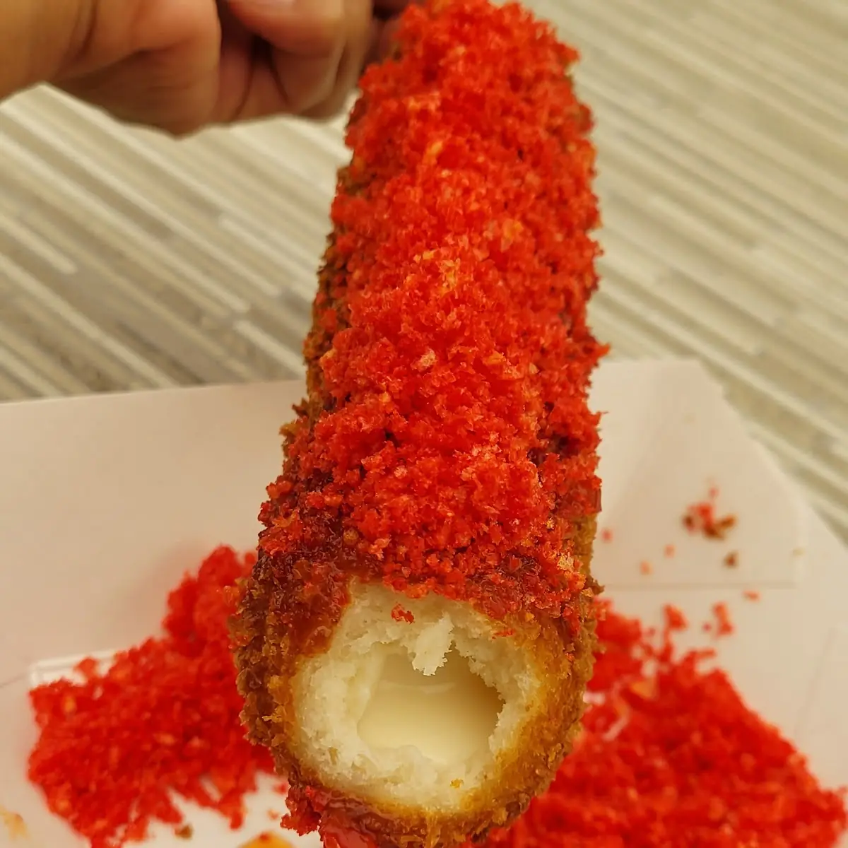 Clasic Dog with Hot Cheetos Powder