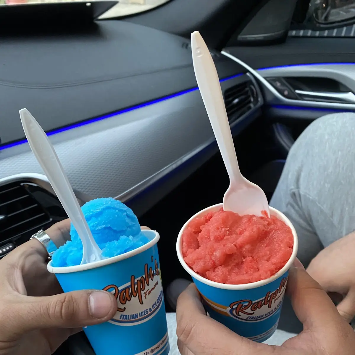 Blue Raspberry and Cherry Italian Ice