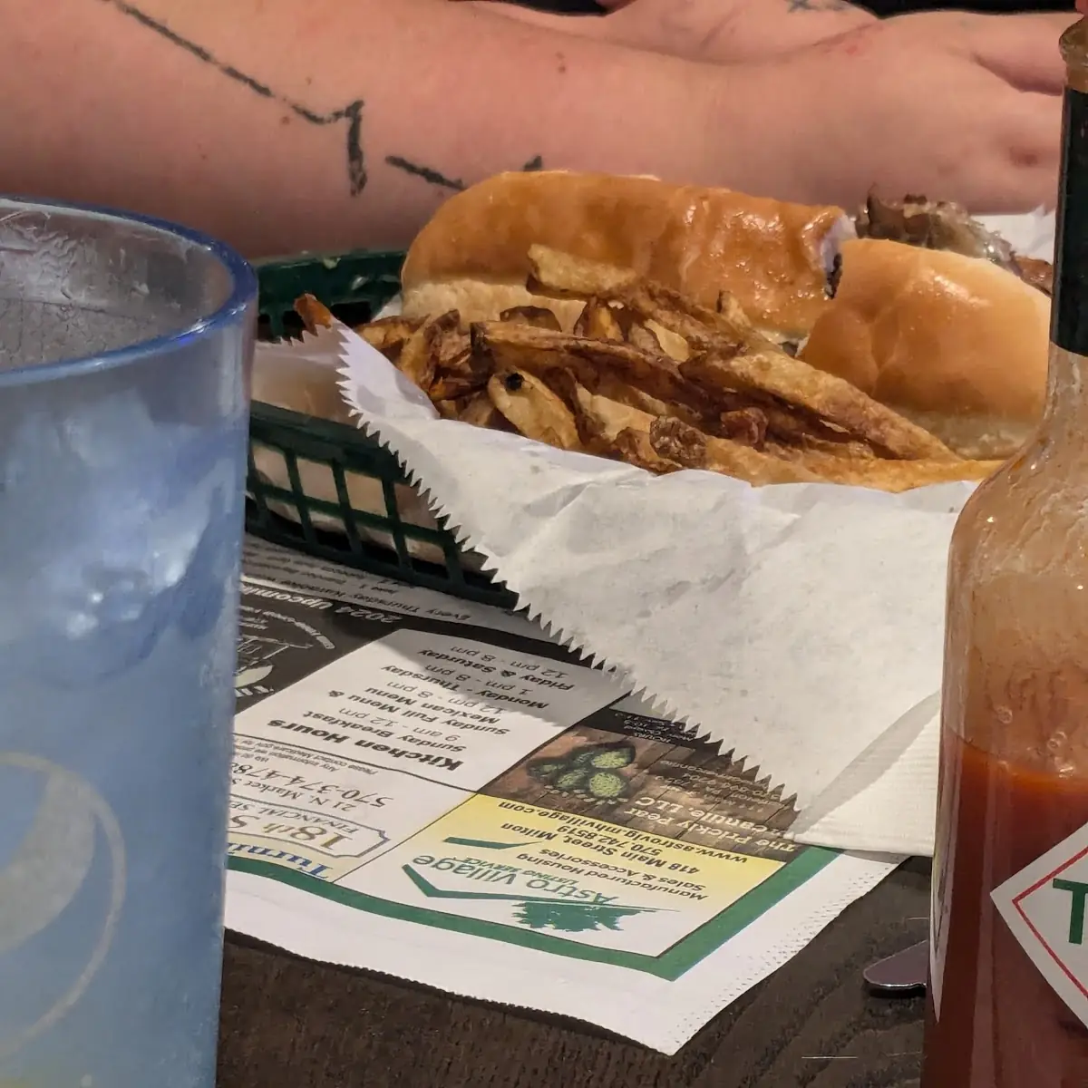 Cheesesteak and Fries